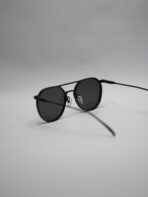 Metal Sunglassess for Men Uv 400 Black body Black glass - Image 2