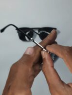 Best trendy Light weight Frame Sunglasses 2026 Black Silver - Image 2