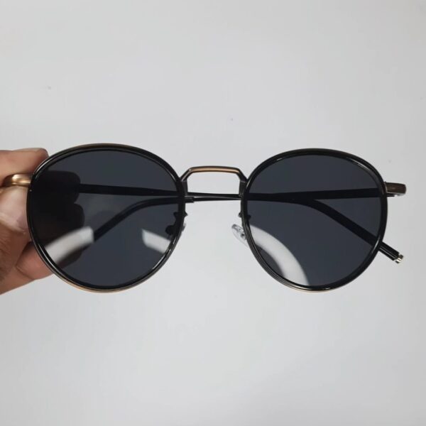Trendy Light weight Sunglasses 2026 Golden Frame black glass