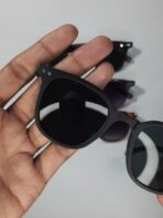 Wood Frame Sunglasses 2026 Best Quality Sunglass Mat Black