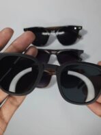 Wood Frame Sunglasses 2026 Best Quality Sunglass Mat Black - Image 2